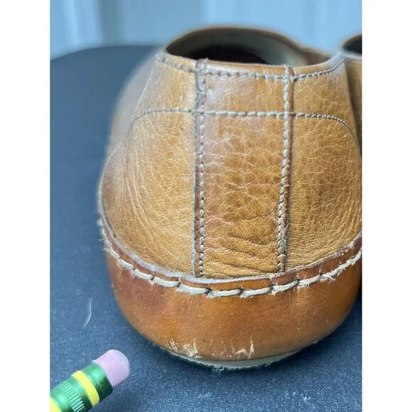 Maraolo Italian Leather Flats Loafer Womens US 8.5 EUR 39 Brown - Picture 9 of 10